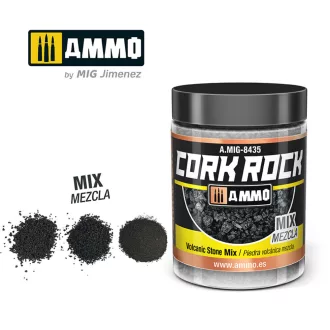   AMMO by MIG Jimenez - CREATE CORK Volcanic Rock Mix (Jar 100mL) makettező kiegészítő