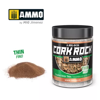   AMMO by MIG Jimenez - CREATE CORK Crushed Brick Thin (Jar 100mL) makettező kiegészítő