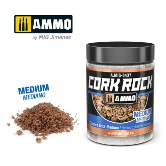   AMMO by MIG Jimenez - CREATE CORK Crushed Brick Medium (Jar 100mL) makettező kiegészítő