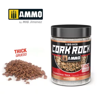   AMMO by MIG Jimenez - CREATE CORK Crushed Brick Thick (Jar 100mL) makettező kiegészítő