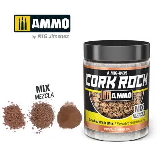   AMMO by MIG Jimenez - CREATE CORK Crushed Brick Mix (Jar 100mL) makettező kiegészítő