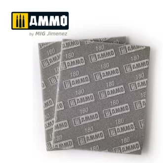   AMMO by MIG Jimenez - Sanding Sponge Sheet (180) - 2 pcs. makettező szerszám