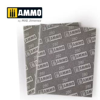   AMMO by MIG Jimenez - Sanding Sponge Sheet (280) - 2 pcs. makettező szerszám