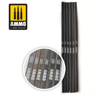   AMMO by MIG Jimenez - Contour Sanding Sticks - 6 pcs. makettező szerszám
