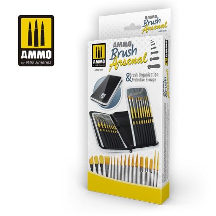 AMMO by Mig AMMO Brush Arsenal - Brush Organization & Protective Storage