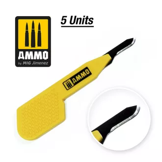  AMMO by MIG Jimenez - Precision Blade Curved - 5 pcs makettező szerszám