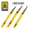 AMMO by MIG Jimenez - Mini Blade Set - 3 pcs. (1 Mini Blade Straight + 1 Mini Blade Curved + 1 Mini Blade Ripper) makettező szerszám