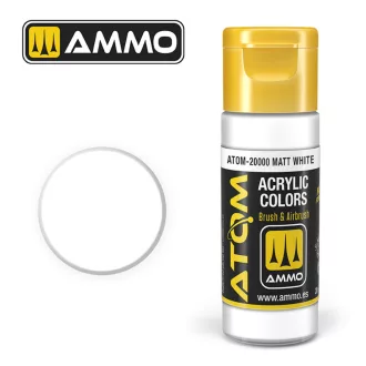   AMMO by MIG Jimenez - ATOM COLOR Matt White akril festék 20 mL