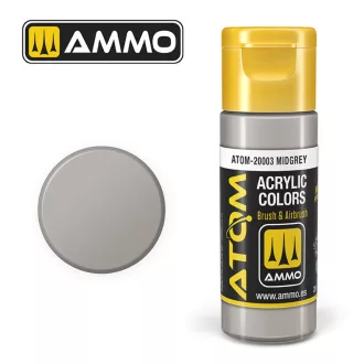 AMMO by MIG Jimenez - ATOM COLOR Midgrey akril festék 20 mL