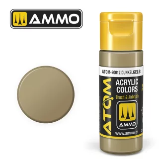   AMMO by MIG Jimenez - ATOM COLOR Dunkelgelb akril festék 20 mL