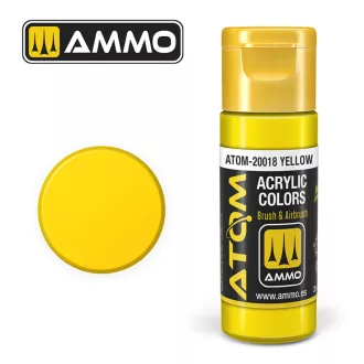 AMMO by MIG Jimenez - ATOM COLOR Yellow akril festék 20 mL