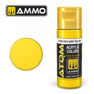   AMMO by MIG Jimenez - ATOM COLOR Sunny Yellow akril festék 20 mL