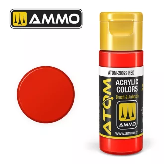AMMO by MIG Jimenez - ATOM COLOR Red akril festék 20 mL