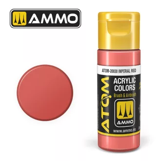   AMMO by MIG Jimenez - ATOM COLOR Imperial Red akril festék 20 mL