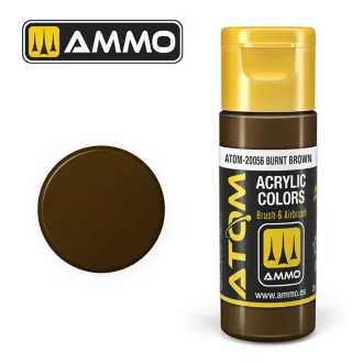   AMMO by MIG Jimenez - ATOM COLOR Burnt Brown akril festék 20 mL