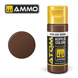 AMMO by MIG Jimenez - ATOM COLOR Brown akril festék 20 mL