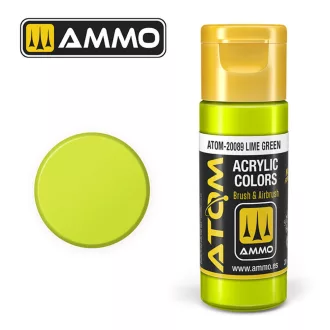   AMMO by MIG Jimenez - ATOM COLOR Lime Green akril festék 20 mL