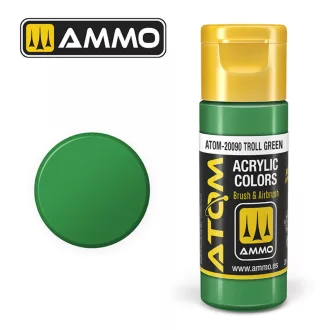   AMMO by MIG Jimenez - ATOM COLOR Troll Green akril festék 20 mL
