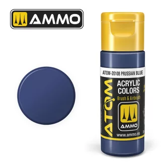   AMMO by MIG Jimenez - ATOM COLOR Prussian Blue akril festék 20 mL