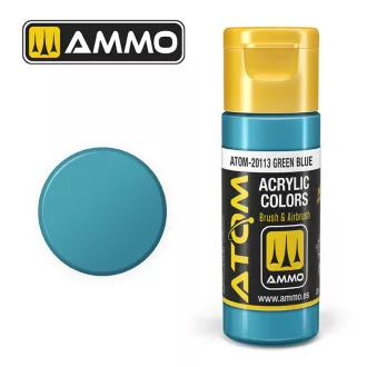   AMMO by MIG Jimenez - ATOM COLOR Green Blue akril festék 20 mL