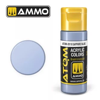   AMMO by MIG Jimenez - ATOM COLOR Sapphire Blue akril festék 20 mL