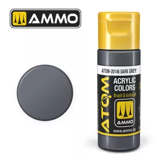   AMMO by MIG Jimenez - ATOM COLOR Dark Grey akril festék 20 mL