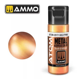   AMMO by MIG Jimenez - ATOM METALLIC Gold Pink akril festék 20 mL