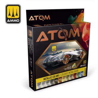   AMMO by MIG Jimenez - ATOM-Metallic Colors akril festék 20 mL / db