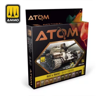   AMMO by MIG Jimenez - ATOM-Rust & Tracks akril festék 20 mL / db