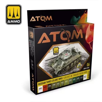   AMMO by MIG Jimenez - ATOM-Russian Tank Colors WWII akril festék 20 mL / db