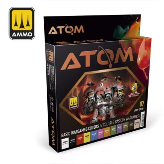   AMMO by MIG Jimenez - ATOM-Basic Wargames Colors I akril festék 20 mL / db