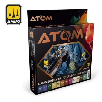   AMMO by MIG Jimenez - ATOM-Basic Wargames Colors II akril festék 20 mL / db