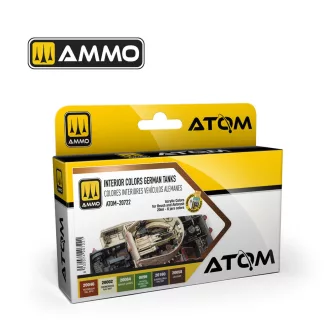   AMMO by MIG Jimenez - ATOM Interior Colors German Tanks Set festékszett 20 mL / db