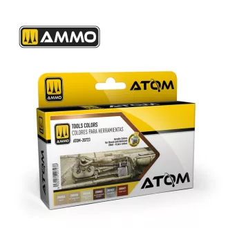   AMMO by MIG Jimenez - ATOM Tools Colors Set makettező szerszám 20 mL / db