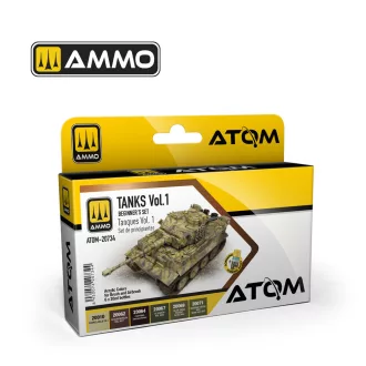   AMMO by MIG Jimenez - ATOM Beginners Set: Tanks Vol.1 festékszett 20 mL / db