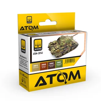   AMMO by MIG Jimenez - ATOM 1944-45 German Standard Colors Set festékszett 20 mL / db