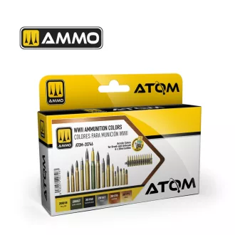  AMMO by MIG Jimenez - ATOM WWII Ammunition Colors akril festék 20 mL / db