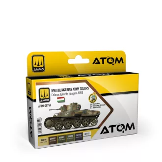   AMMO by MIG Jimenez - ATOM WWII Hungarian Army Colors Set festékszett 20 mL / db