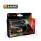 AMMO by MIG Jimenez - ATOM Gravity Set 1 - Green and Sand festékszett 20 mL / db