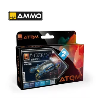   AMMO by MIG Jimenez - ATOM Gravity Set 2 -Blue festékszett 20 mL / db