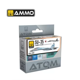   AMMO by MIG Jimenez - ATOM SU-35 FLANKER-E Colors Set (also for SU-27 and SU-34) festékszett 20 mL / db