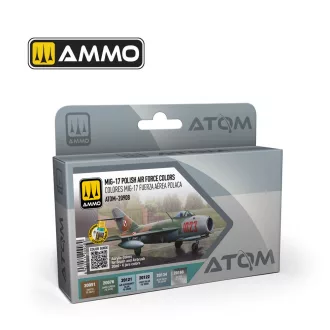   AMMO by MIG Jimenez - ATOM MIG-17 Polish Air Force Colors Set festékszett 20 mL / db