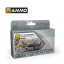 AMMO by MIG Jimenez - ATOM MIG-17 Polish Air Force Colors Set festékszett 20 mL / db