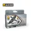 AMMO by MIG Jimenez - ATOM Beginners Set: Aircraft Vol.1 festékszett 20 mL / db