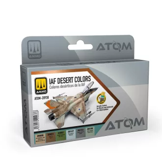   AMMO by MIG Jimenez - ATOM IAF Desert Colors Set festékszett 20 mL / db