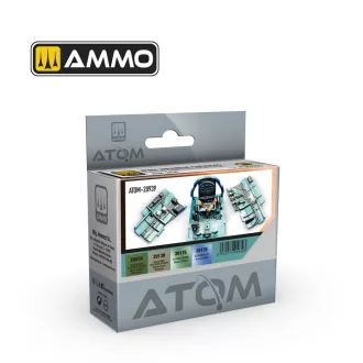   AMMO by MIG Jimenez - ATOM WWII Japanese Cockpits Set festékszett 20 mL / db
