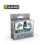 AMMO by MIG Jimenez - ATOM WWII Japanese Cockpits Set festékszett 20 mL / db