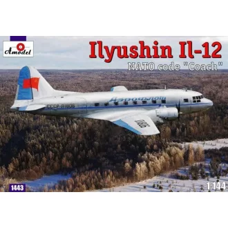   Amodel Ilyushin IL-12 'Coach' Soviet cargo air. repülő makett
