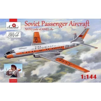   Amodel Tupolev Tu-104 airliner,Aeroflot, kit2 repülő makett