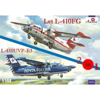   Amodel Let L-410FG & L-410UVP-3 aircraft (2kits repülő makett